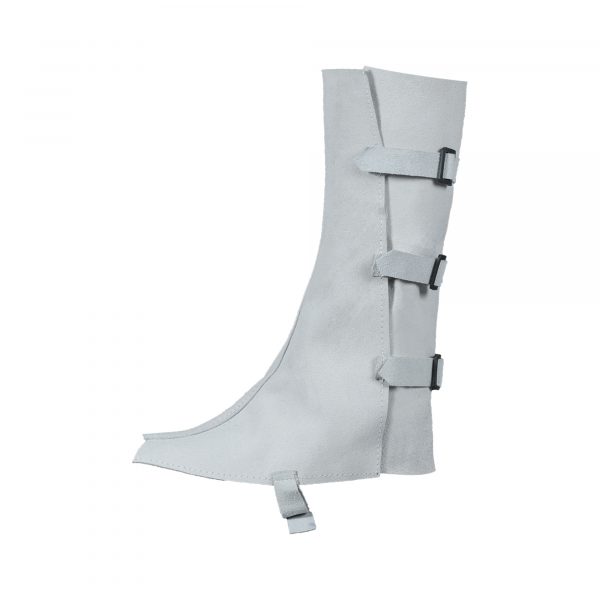 Chrome Leather Knee Spats