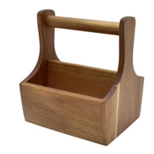 Acacia Condiment Crate