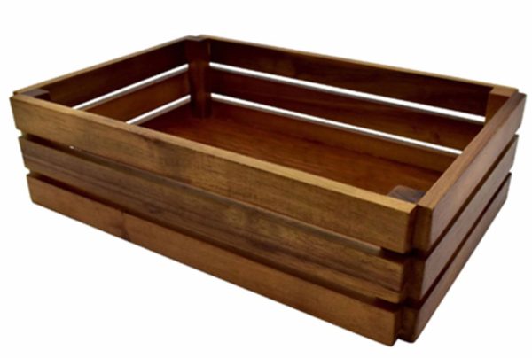 Acacia Presentation Crate 32X22 cm