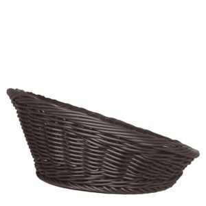 Basket Chocolate Brown Round 30cm (Height 13-5cm)