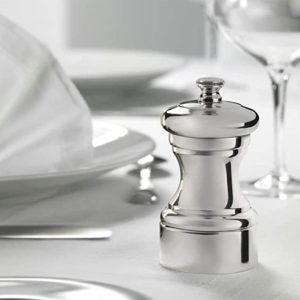Bisetti Salt Mill Pewter 10 cm