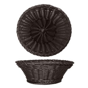 Bread Basket Chocolate Brown Round 21x7cm
