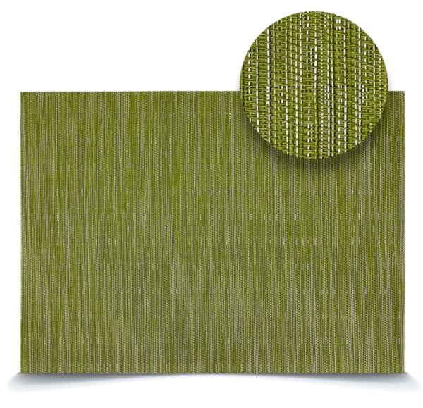 Fine Weave Leaf Green Placemat 30X41 cm
