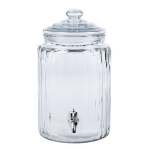 Glass Tap Jar 26.5x16cm 5.7L