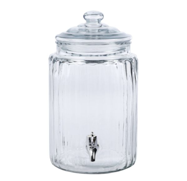 Glass Tap Jar 26.5x16cm 5.7L