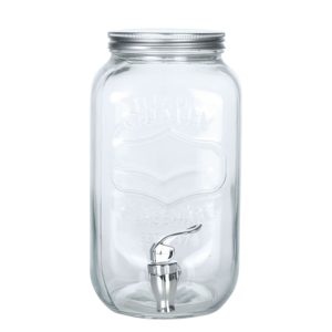 Glass Tap Jar 26x10cm 3.5L
