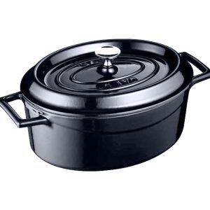 Lava Oval Casserole 29 cm Mojolica Grey