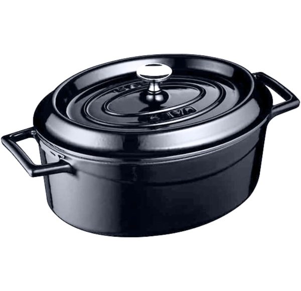 Lava Oval Casserole 29 cm Mojolica Grey