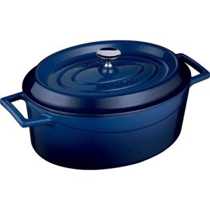 Lava Oval Casserole 33 cm Blue