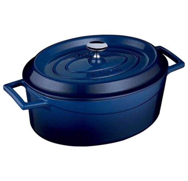 Lava Oval Casserole 33 cm Blue