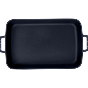 Lava Rectangular Dish 26X40 cm Mojolica Grey