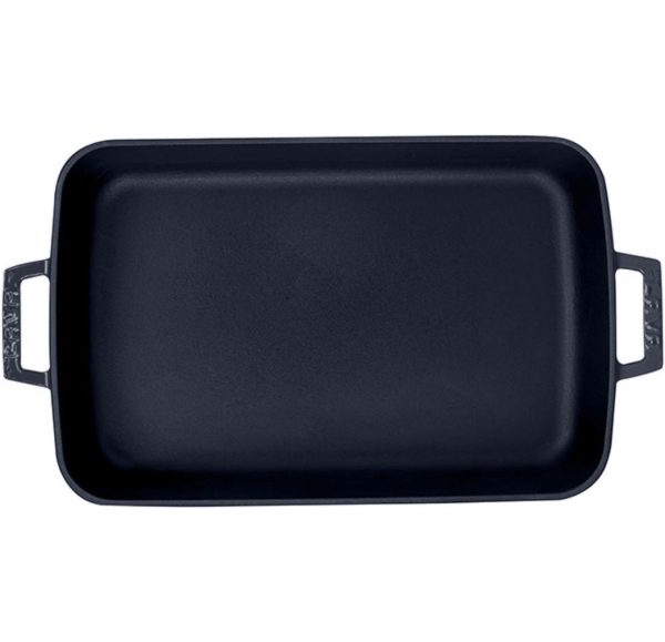Lava Rectangular Dish 26X40 cm Mojolica Grey