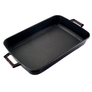 Lava Rectangular Dish 26x40cm Black 4.86L