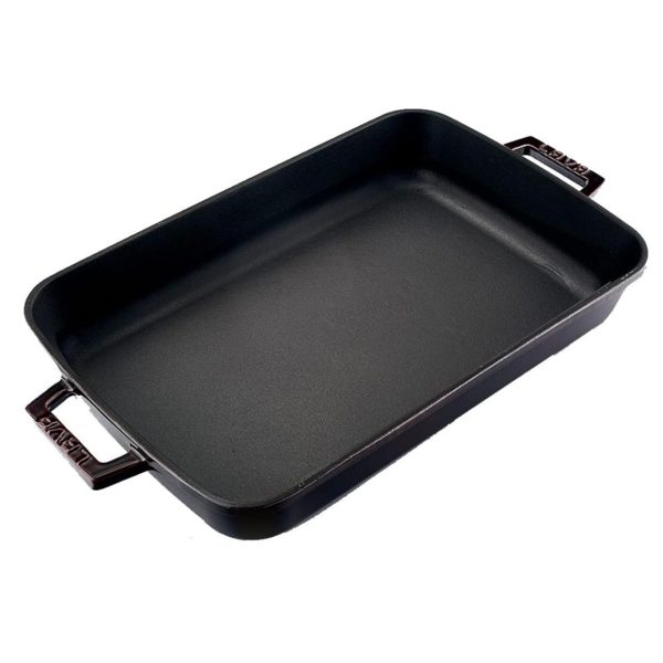 Lava Rectangular Dish 26x40cm Black 4.86L