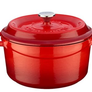 Lava Round Casserole 20 cm Red