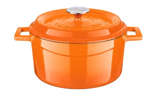Lava Round Casserole 20cm Matt Orange – 2.82L