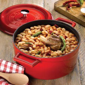 Lava Round Casserole 24 cm Red