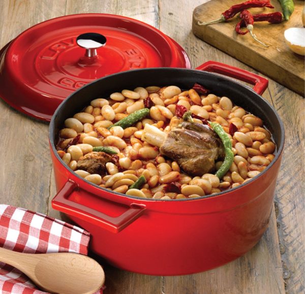 Lava Round Casserole 24 cm Red