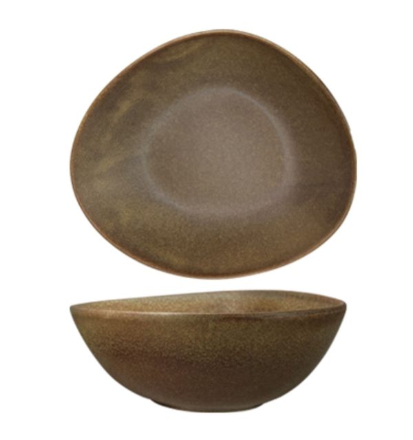Nova Earth Mocha Oblong Bowl 15.5cm