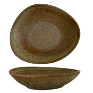 Nova Earth Mocha Oblong Deep Plate 13cm