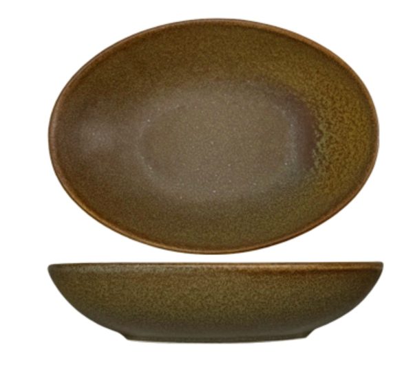 Nova Earth Mocha Oval Bowl 14.5cm