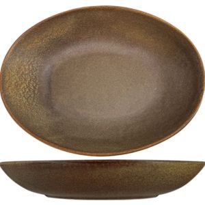 Nova Earth Mocha Oval Bowl 21.5cm
