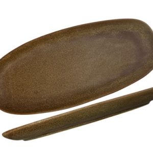 Nova Earth Mocha Oval Plate 30cm
