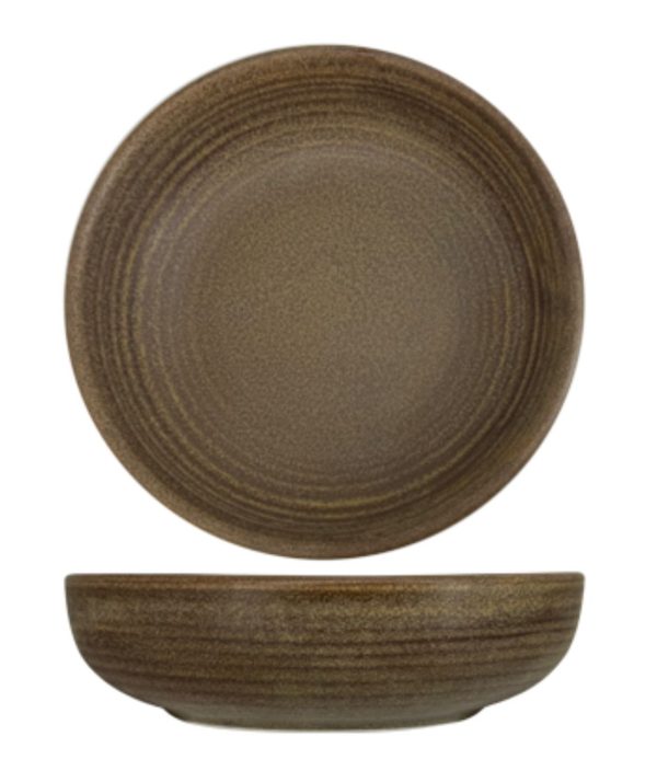 Nova Earth Mocha Shallow Bowl 14cm