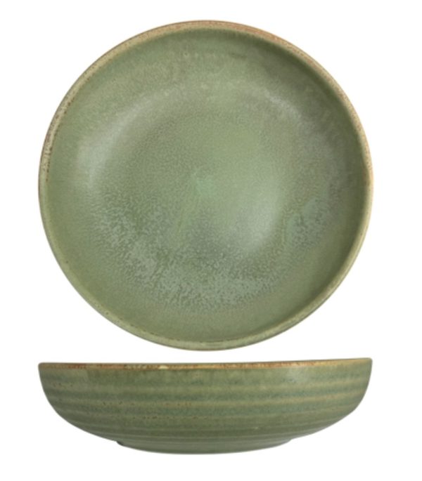 Nova Earth Sage Shallow Bowl 18cm