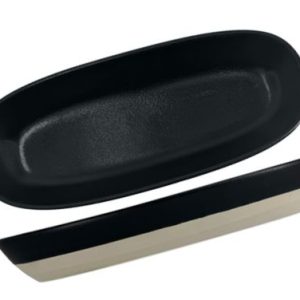 Nova Mezzo Black Oval Bowl 25x10cm