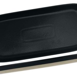 Nova Mezzo Black Rectangular Plate 18x10cm