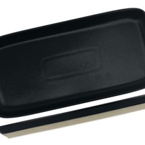 Nova Mezzo Black Rectangular Plate 25.5x12cm