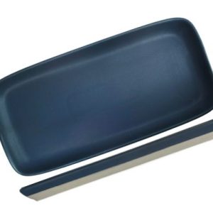 Nova Mezzo Blue Rectangular Plate 18x10cm