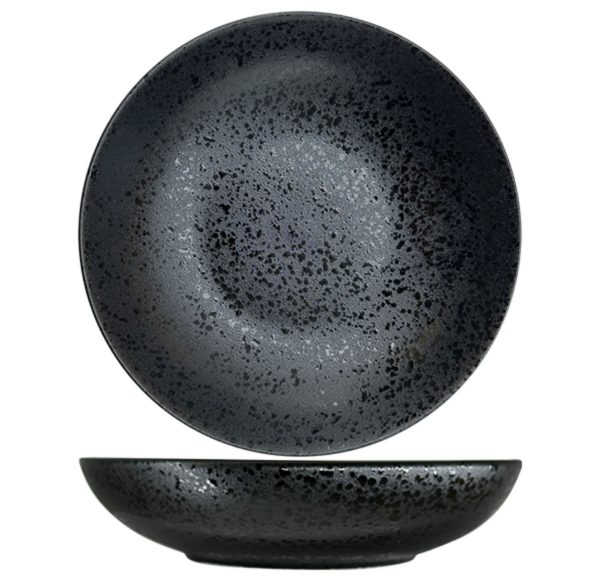 Nova Rain Black Apex Bowl 24cm
