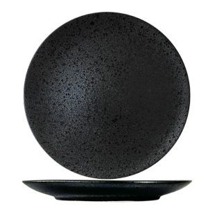 Nova Rain Black Coupe Plate 26cm