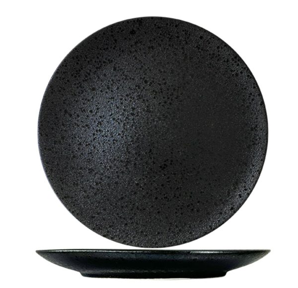 Nova Rain Black Coupe Plate 26cm