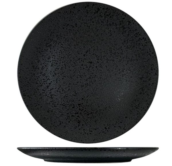 Nova Rain Black Coupe Plate 30cm
