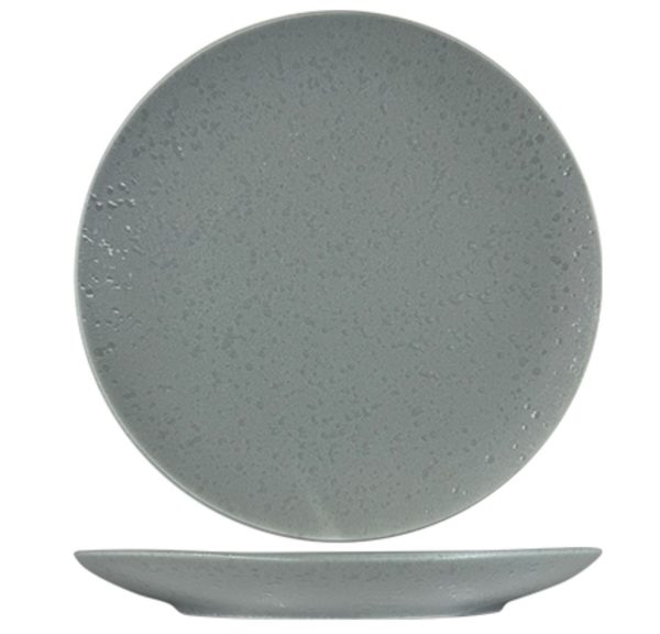 Nova Rain Grey Coupe Plate 17cm
