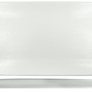 Nova Rain White Rectangular Plate 34x19cm