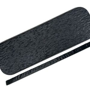 Nova Reveal Granite Black Rectangular Plate 25×7.5cm