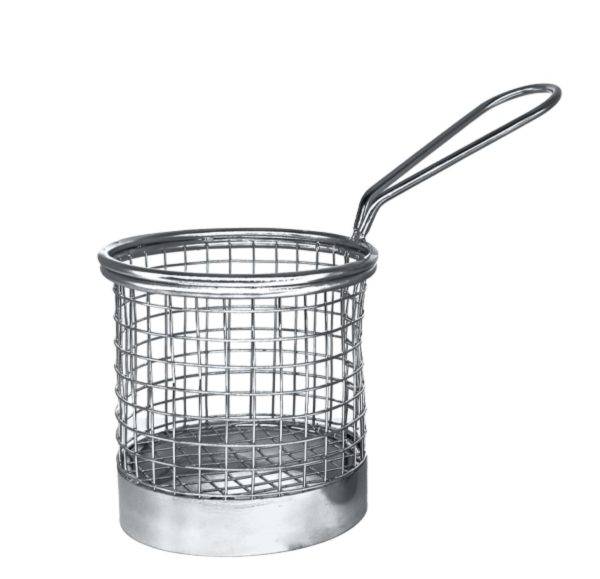 Stainless Steel Basket Round 9cm