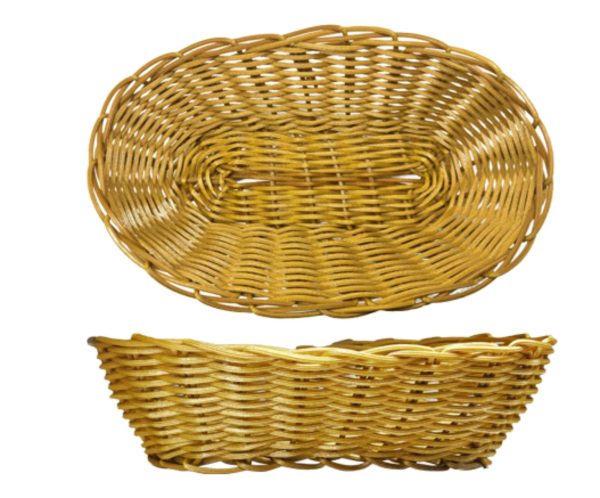 Woven Basket Oblong Light Brown 230 X 100 X 45mm