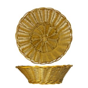 Woven Basket Round Light Brown 210 X 60mm