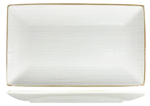Nova Stitch Braun Rectangular Plate 27×16.5cm