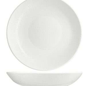 Nova Stitch White Coupe Bowl 19cm
