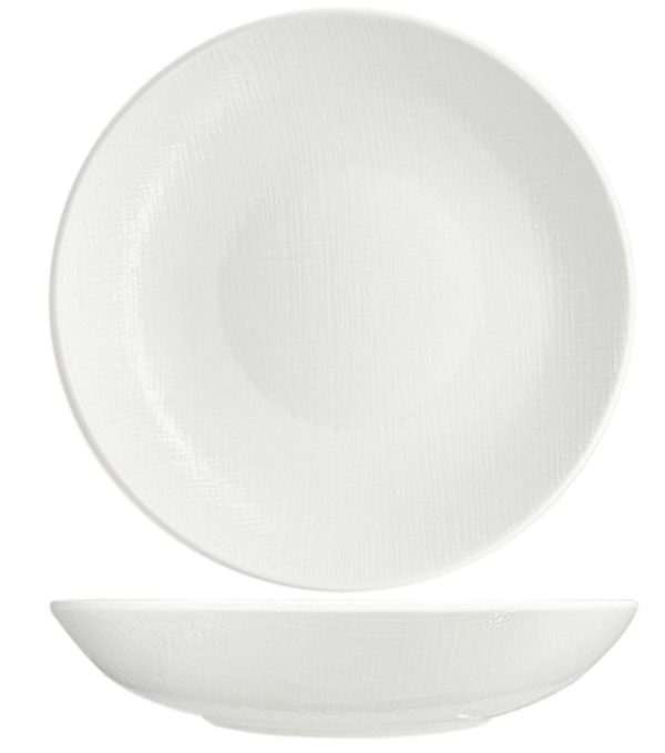 Nova Stitch White Coupe Bowl 19cm