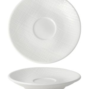 Nova Stitch White Espresso Saucer 12cm