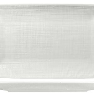 Nova Stitch White Rectangular Plate 27×16.5cm