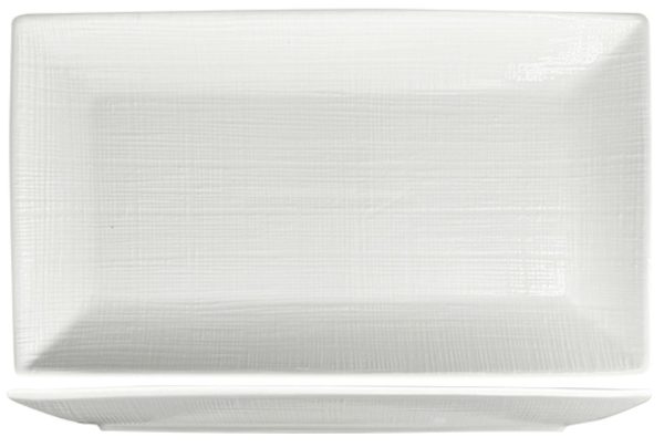 Nova Stitch White Rectangular Plate 34x19cm