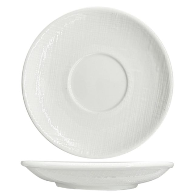Nova Stitch White Saucer 14cm